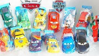 Disney Pixar Cars ICE RACERS Get Stuck in the Snow! Frosty Vitaly Help! Full Collection Toys