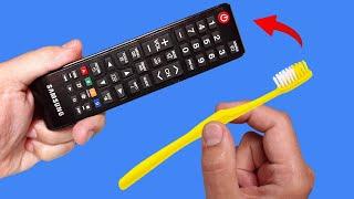 Take a Common Toothbrush and Fix All Remote Controls in Your Home! How to Repair TV Remote Control!