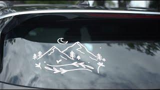 DIY Car Window Sticker: Personalse Your Ride with a Vinyl Cutter and Adhesive Vinyl!