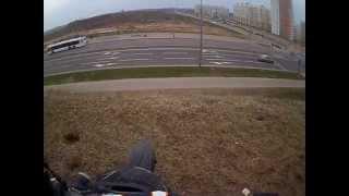 130423 Hill climb & down on DRZ400SM