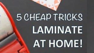 DIY LAMINATOR TIPS | How to laminate at home