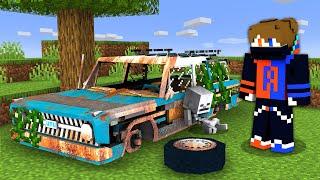 I Restored a Abandoned Old Car in Minecraft