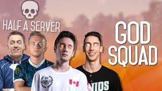 THE GOD SQUAD KILLS HALF A SERVER ft. TGLTN jeemzz and Ibiza