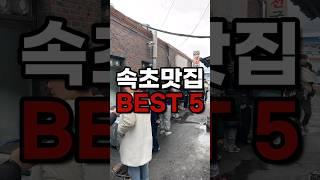 강원도 속초 추천맛집 BEST5! 이걸로 종결 #속초여행