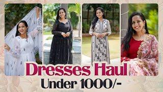 Dresses Haul Under 1000/- ||  online Shopping  || Lasya Talks