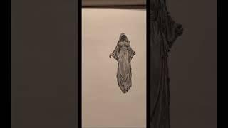 #art #artist #darkart #goth #gothic #sketch #draw #witch #spooky #fyp #shorts #pencildrawing #ghost