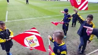 Hanham Abbotonians Flag bearing day - Bristol City vs Huddersfield Town 30/04/2016