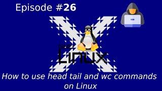 How to use head tail and wc commands on Linux