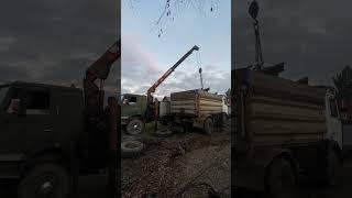 Манипулятор в деле! КамАЗ ямз238