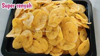 Cara mudah bikin keripik pisang, renyah dan krenyes