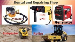 Construction Equipment Rental | Rental & Repairing Shop In Ajman