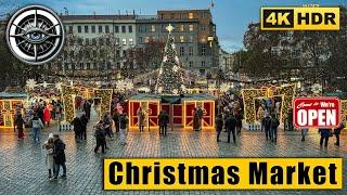 The First Christmas Market of Prague 2024 Walking Tour  Czech Republic 4K HDR ASMR