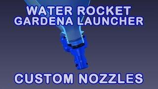 Water Rocket Custom 3D Printed Gardena Nozzles