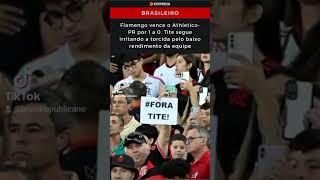 Flamengo vence o Athletico-PR por 1 a 0. Tite segue irritando a torcida pelo baixo rendimento