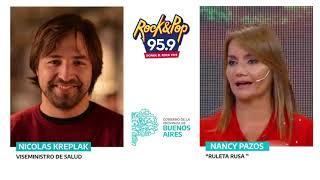 10/02/21 - Nicolás Kreplak dialogó con Nancy Pazos en Rock&Pop