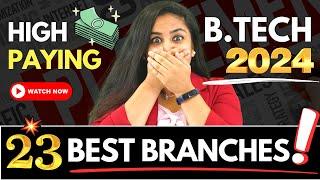 23 High Salary B Tech CoursesAll Engineering Branches Explained#BTech2024 #Engineering #Viral