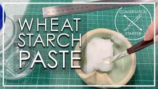 Making Wheat Starch Paste Timelapse || Paper Conservation Tips & Tricks