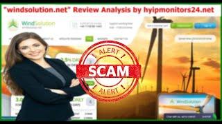 windsolution.net Review Analysis by hyipmonitors24.net