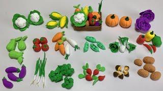 DIY Clay Mini Vegetables|How To Make Polymer Clay Miniature Vegetables| DIY Mini Vegetables Tutorial