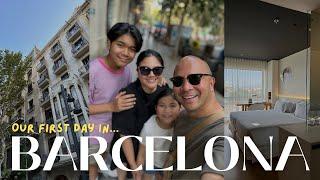 Our first day in Barcelona, Spain  (including a room tour of Hotel Barceló Sants )