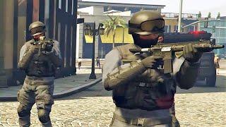 SWAT vs Street Punks + LSPD/DOA vs Madrazo Cartel + SWAT vs The Professionals | GTA 5 NPC Wars 61