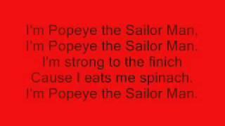 popeye theme song