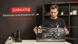 Unboxing Blackmagic Ursa Broadcast G2 - 6K + Fujinon LA16x8BRM 4K