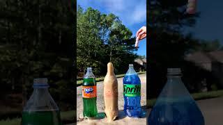 Popular Coke Sodas Vs Mentos 36 (IN REVERSE) #satisfying #experiment #asmr