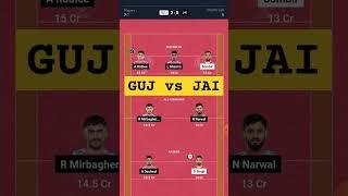 guj vs jai dream11 prediction | guj vs jai today match prediction | guj vs jai kabaddi team today