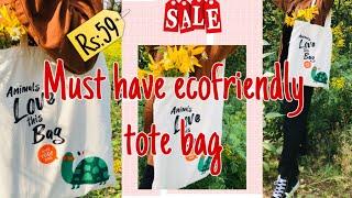 CAN YOU BELIEVE THE PRICE?? : Affordable Ecofriendly  Tote bag | malayalam vlog