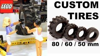 Fischertechnik 80/60/50 tires mm for LEGO Technic / Альтернативная резина 80/60/50 мм для ЛЕГО