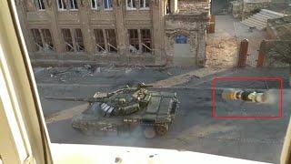  Ukraine War - Russian T-72 Tank Survives Close Ukrainain NLAW Ambush During Combat In Mariupol