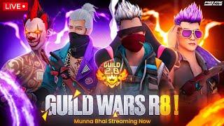 Guild Wars R8 - Free Fire Telugu Live - Munna Bhai is Live  - Telugu Gaming Live #MBG