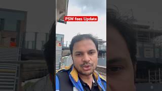 Uk PSW Fees Update #ukpsw #psw #skilledworkvisa #uk #shorts