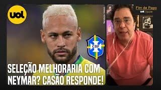 'SELEÇÃO BRASILEIRA ESTÁ UM LIXO E QUANDO O NEYMAR JOGAVA ERA A MESMA COISA', DIZ CASAGRANDE