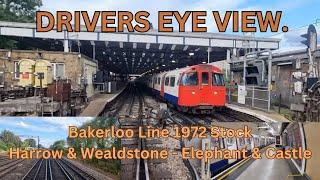 DRIVERS EYE VIEW | Bakerloo Line 1972TS: Harrow & Wealdstone to Elephant & Castle.