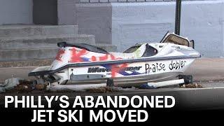 Jet ski abandoned on Philadelphia street over a year ago finally removed