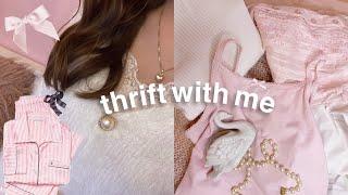 thrift with me coquette/y2k/girly/pink