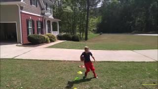 6 Year Old Youth Football Phenom: Jonah Mills - Skills and Drills.