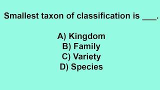 Smallest taxon of classification is _______.