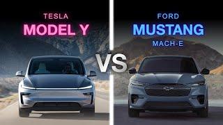 NEW Tesla Model Y vs Ford Mustang Mach E | WHICH ONE?