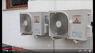 Aircon during snowfall / Klimaanlage bei Schneefall - Mitsubishi Heavy Industries MHI SRK 25 & 35