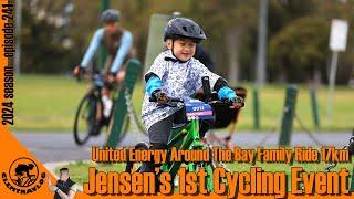 【clemtravlog 241】Jensen's 1st Cycling Event - United Energy Around The Bay 17km Family Ride