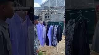 POV: Santri Lama Mau Jemur Baju Pakaian #santri #ngaji #sarungsantri #jemurpakaian