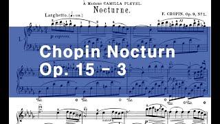 Fr. Chopin Nocturn Op 15 no.3ㅣ 쇼팽 녹턴 Op 15 no.3ㅣ Arthur Rubinstein