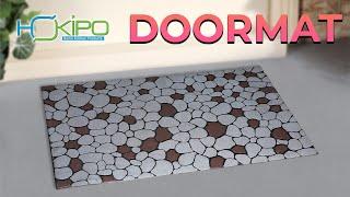 HOKIPO Anti Slip Rubber Sand Texture Welcome Doormat | Main Door Entrance Mat (IN528)