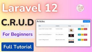 Laravel 12 CRUD with Image Upload | Full Step-by-Step Guide [HINDI]