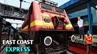 EAST COAST EXPRESS || HYDERABAD DEPARTURE AND ARRIVAL || WAP4 Action