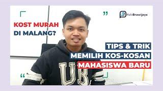 TIPS MEMILIH KOS-KOSAN UNTUK MAHASISWA BARU | PENGALAMAN KOST DI MALANG