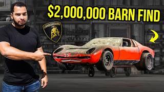 I Found A $2,000,000 Lamborghini Miura ABANDONED FOR 50 YEARS In A JUNKYARD